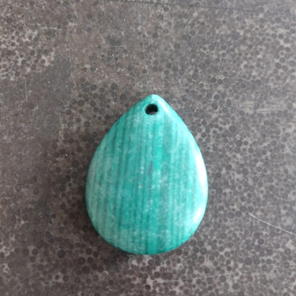 Green Malachite Teardrop Pendant Gemstone